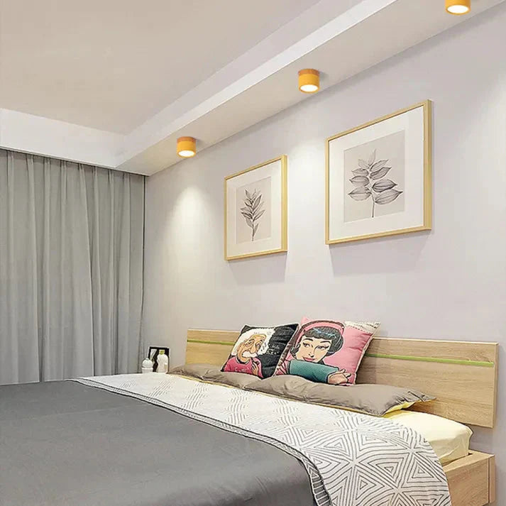 Aluminium Zylinder LED-Deckenlampe – Kompakt & Modern