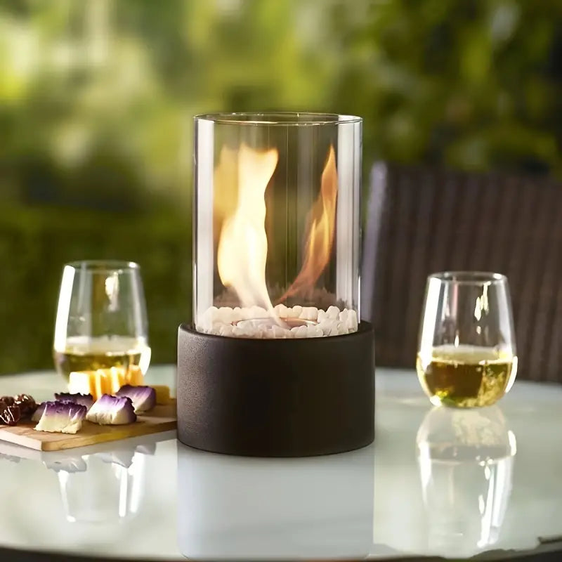 Elegante Feuerstelle für Innen & Außen – Nachhaltiger Ethanol-Brenner für Stilvolle Räume – Sicher & Modern