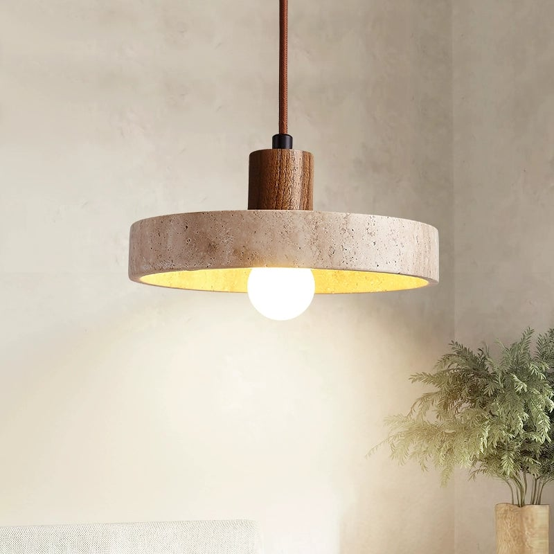 Stein Pendelleuchte | Wabi-Sabi Stil