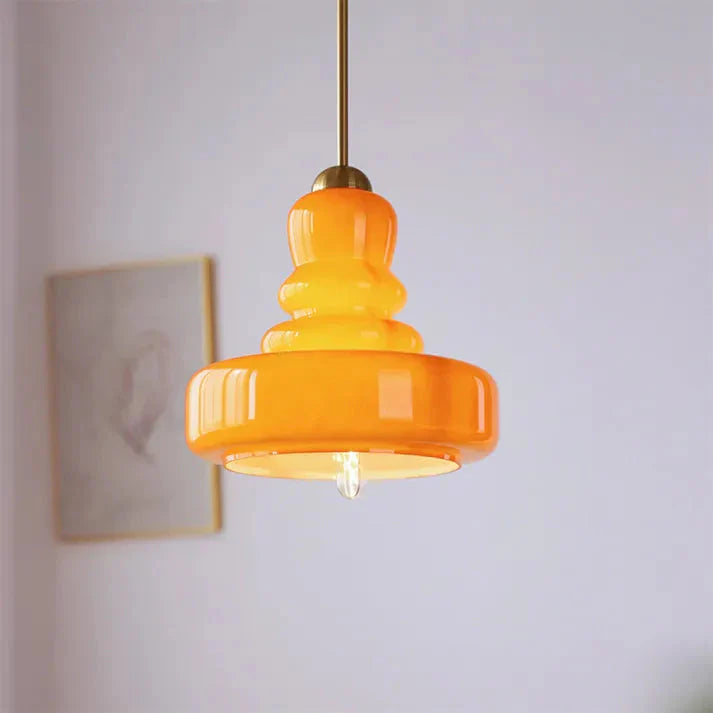 Bauhaus Stil Glas Pendellampe – Vintage Deckenleuchte