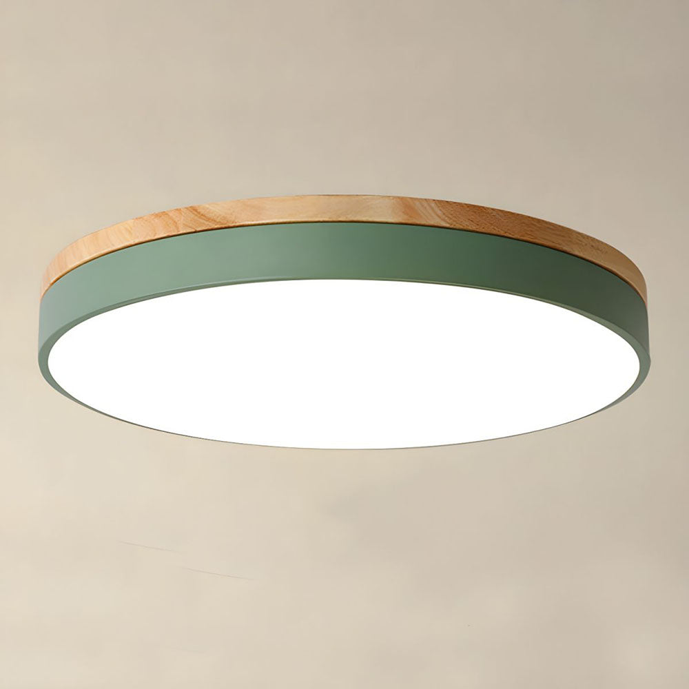 Einbauleuchte mit LED – Moderne Deckenlampe aus Holz