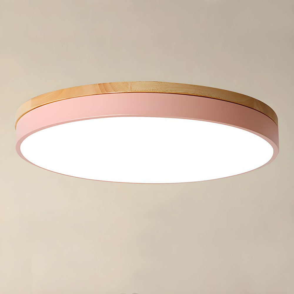 Einbauleuchte mit LED – Moderne Deckenlampe aus Holz