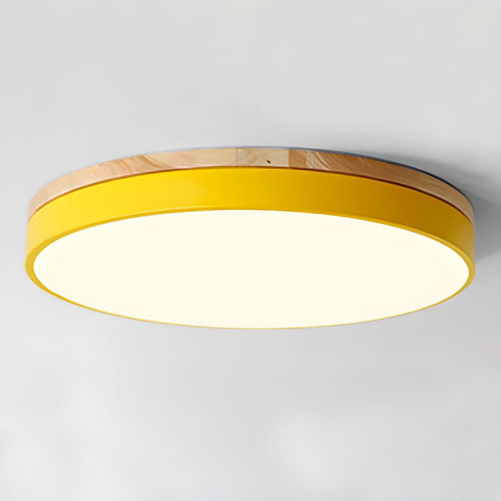 Einbauleuchte mit LED – Moderne Deckenlampe aus Holz