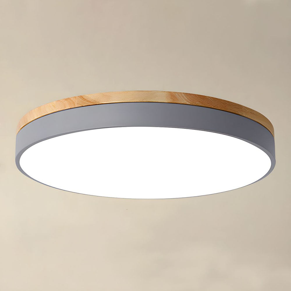 Einbauleuchte mit LED – Moderne Deckenlampe aus Holz