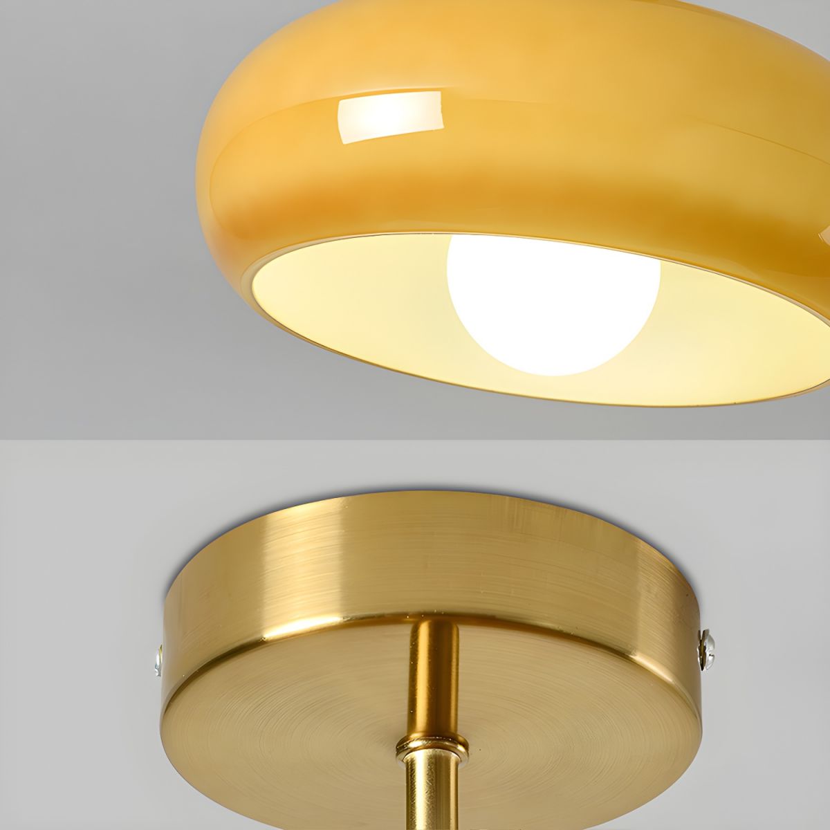 Vintage Kristall-Deckenlampe – Rundes Design
