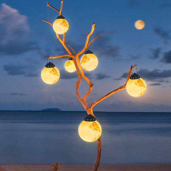 Outdoor-Pendelleuchte mit LED im Modernen Golden Moon-Design
