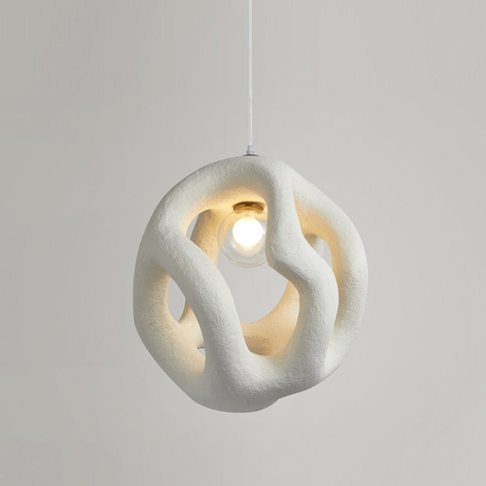 Wabi Sabi Resin LED Pendelleuchte | Japanische Stil Hängeleuchte