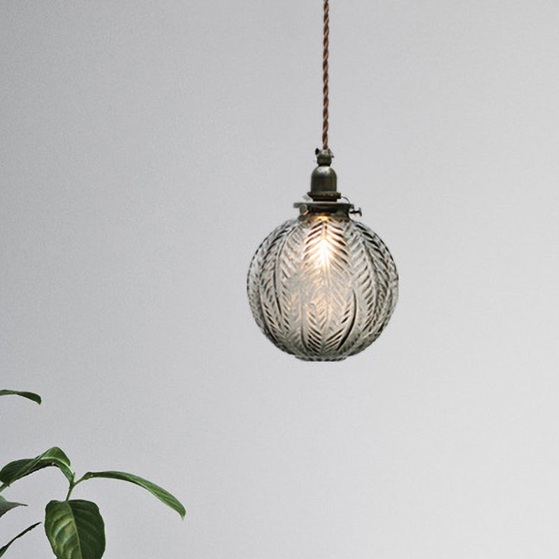 Colonial Stil Glas Kugel-Deckenlampe – Moderne & Rund
