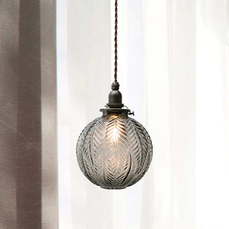 Colonial Stil Glas Kugel-Deckenlampe – Moderne & Rund