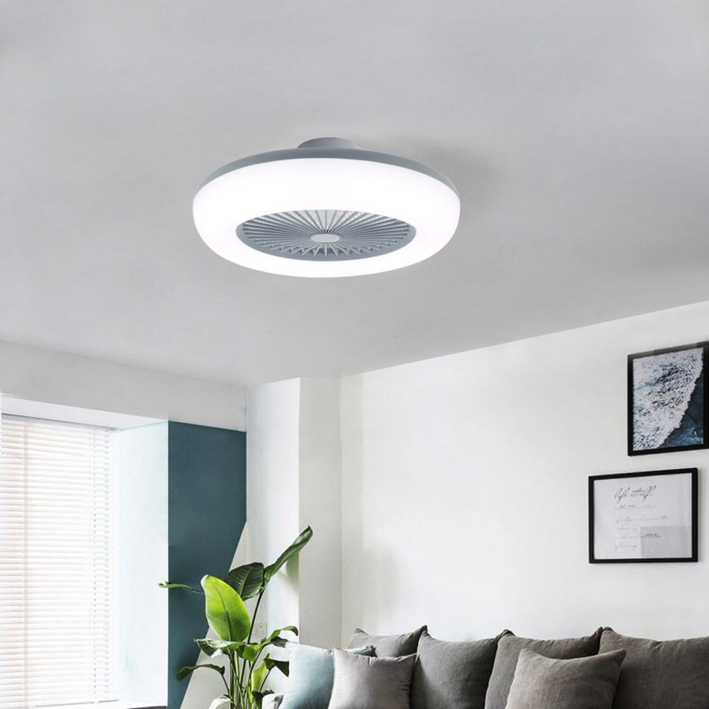 Effizienter Deckenventilator Ø 55 cm mit Fernbedienung und 3-Farb-LED-Beleuchtung