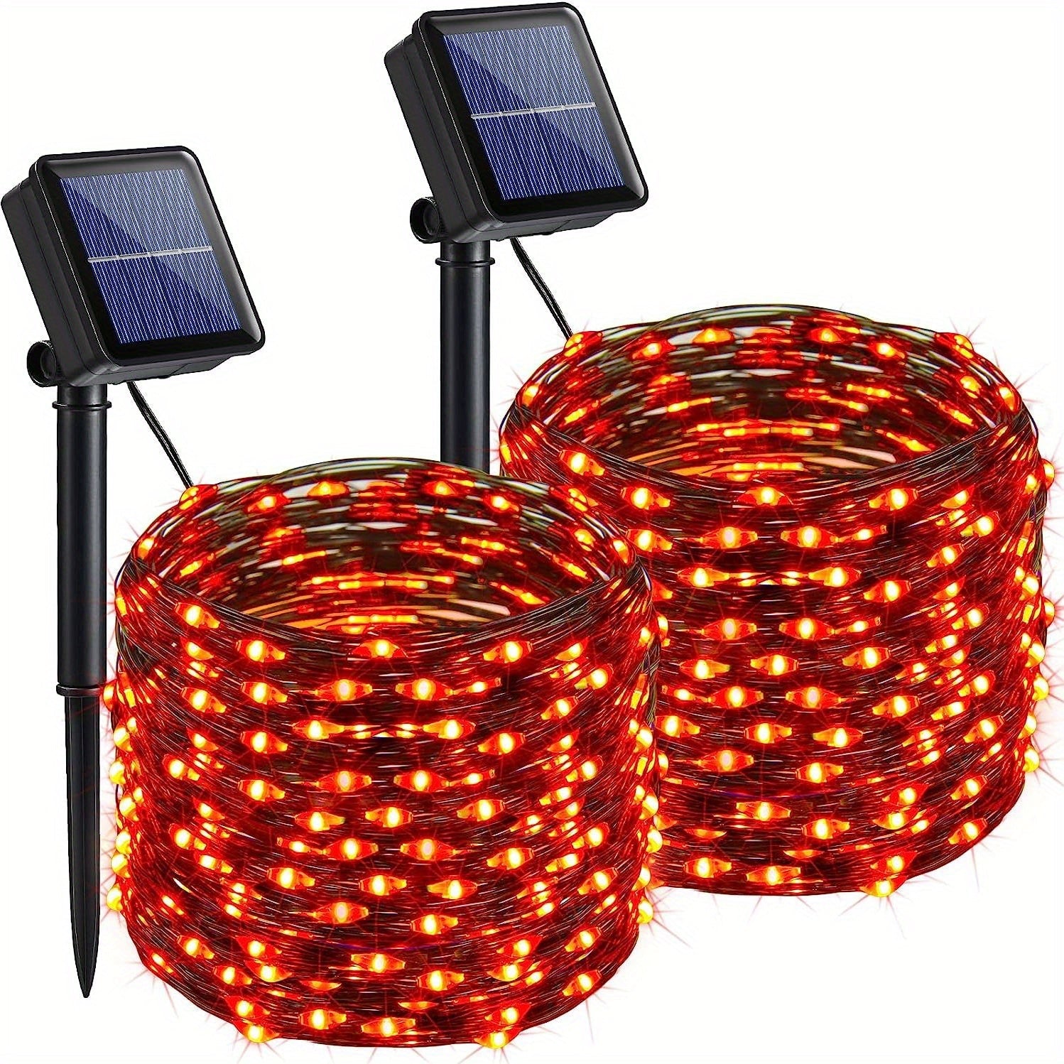 Rote Solar-Fairylights für Den Außenbereich