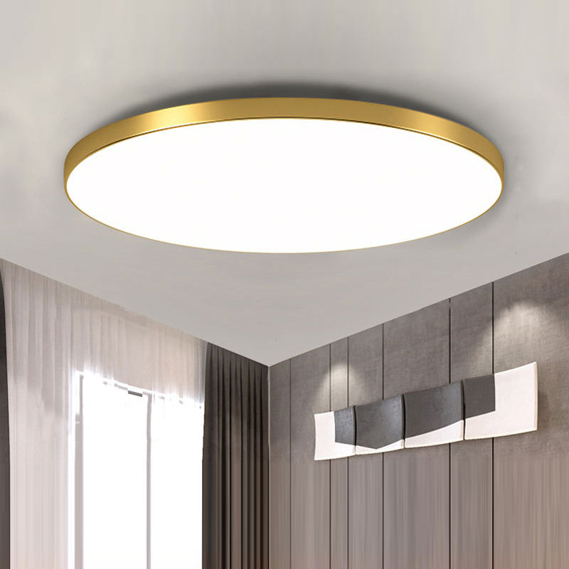 Moderne LED-Deckenleuchte In Runder Form – Minimalistisch
