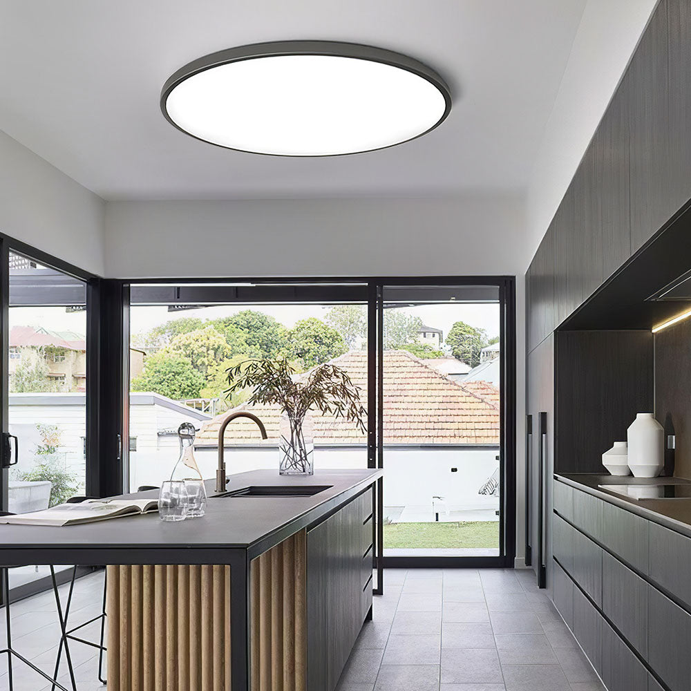 Moderne LED-Deckenleuchte In Runder Form – Minimalistisch