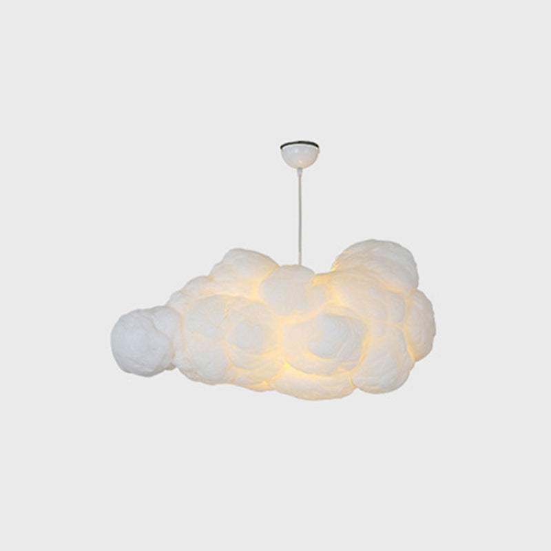 Stoff-Hängelampe mit Verspieltem Wolkenmuster