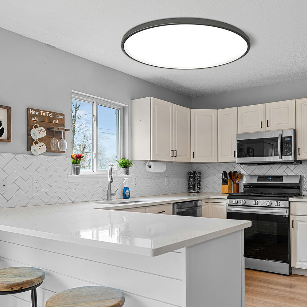 Moderne LED-Deckenleuchte In Runder Form – Minimalistisch