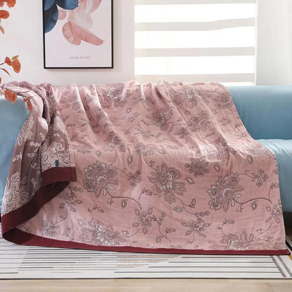Dekorativ Florale Tagesdecke aus Baumwolle