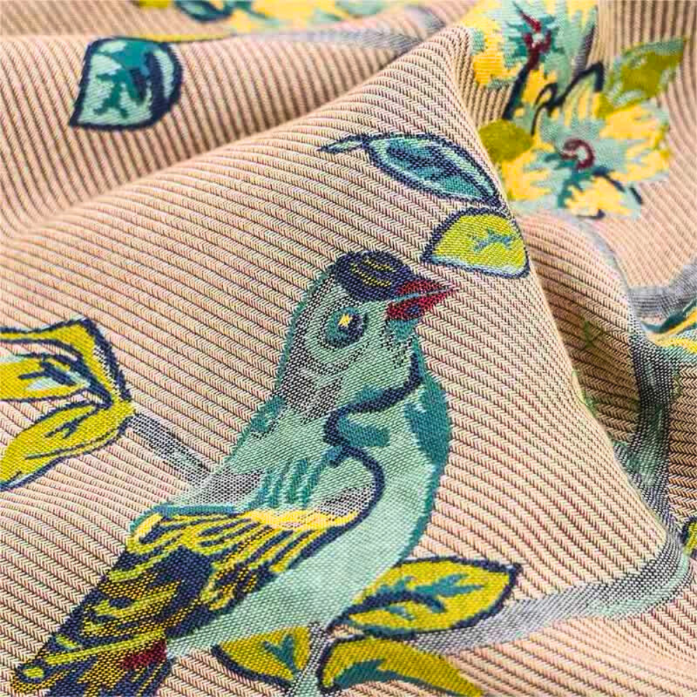 2Stk Kissenbezüge aus Baumwoll-Gaze mit Knopfverschluss – Pastoralstil