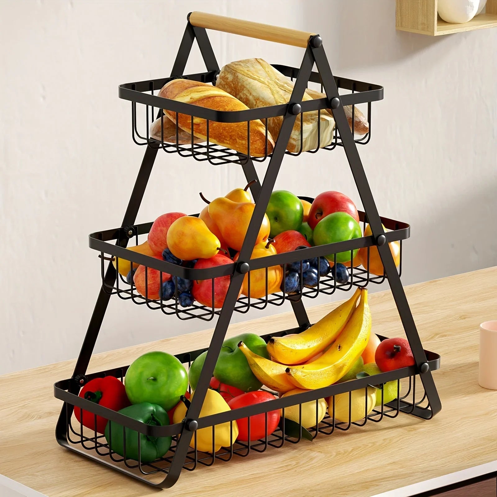 Mehrstöckiger Obstkorb | 3 Ebenen