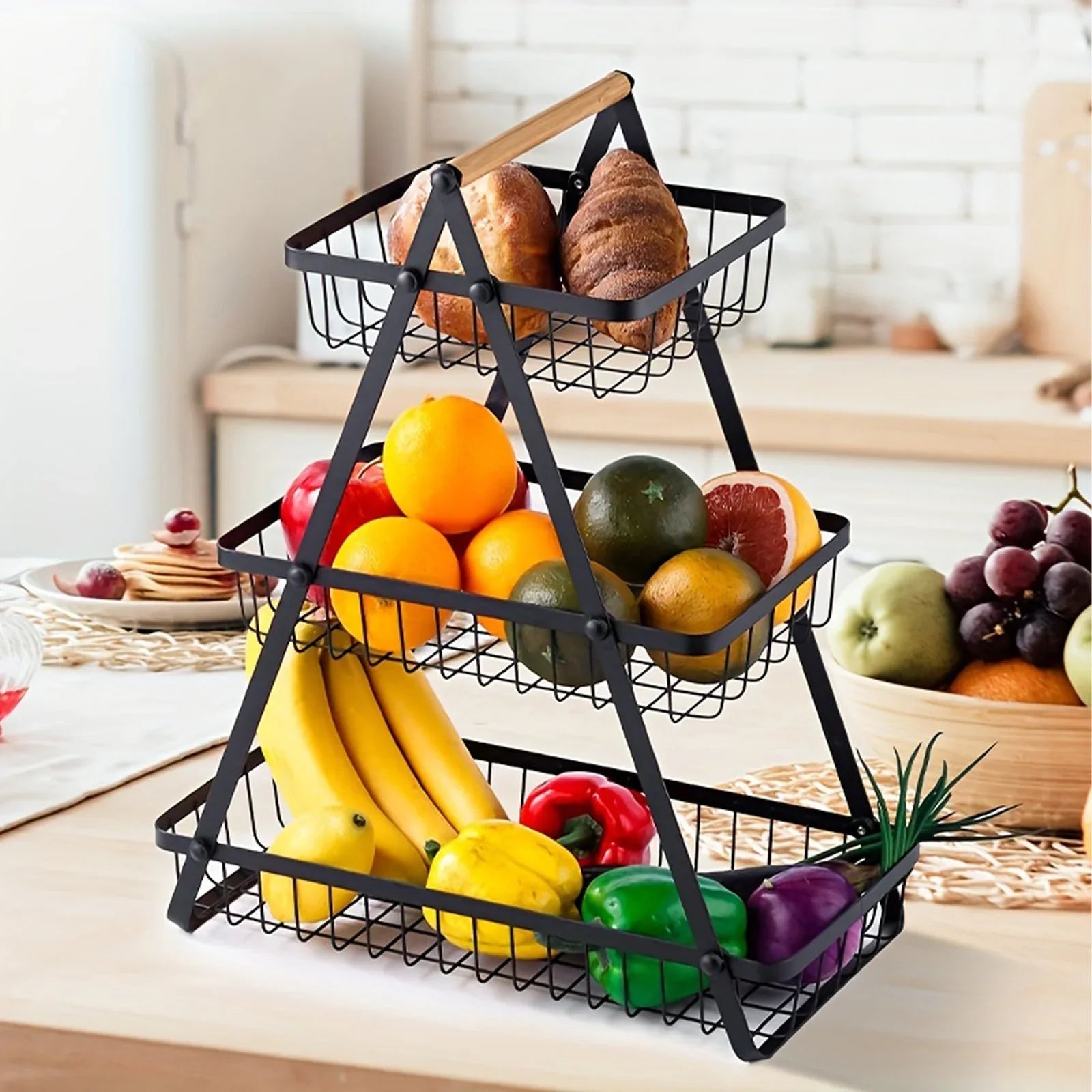 Mehrstöckiger Obstkorb | 3 Ebenen