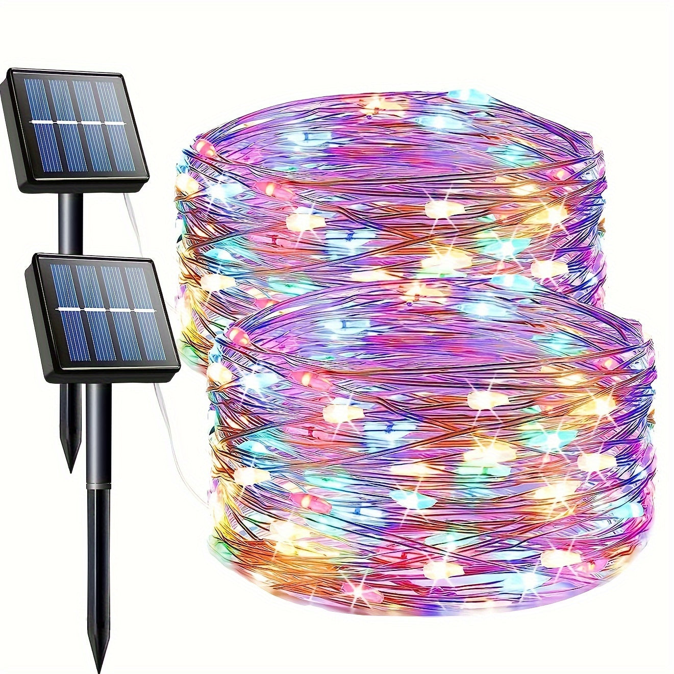Rote Solar-Fairylights für Den Außenbereich