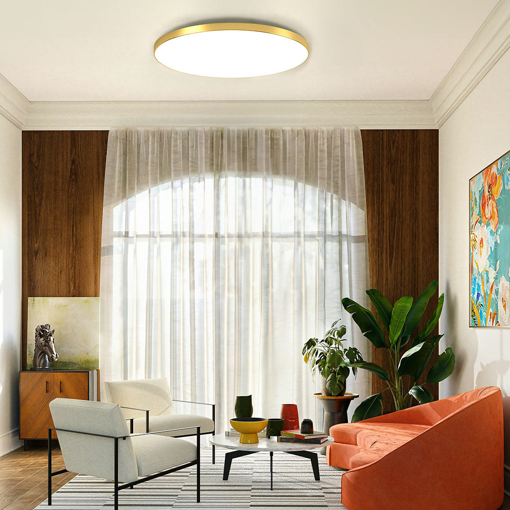 Moderne LED-Deckenleuchte In Runder Form – Minimalistisch