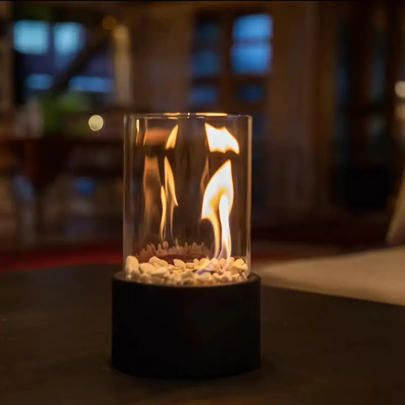 Elegante Feuerstelle für Innen & Außen – Nachhaltiger Ethanol-Brenner für Stilvolle Räume – Sicher & Modern