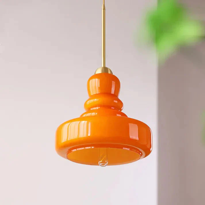 Bauhaus Stil Glas Pendellampe – Vintage Deckenleuchte