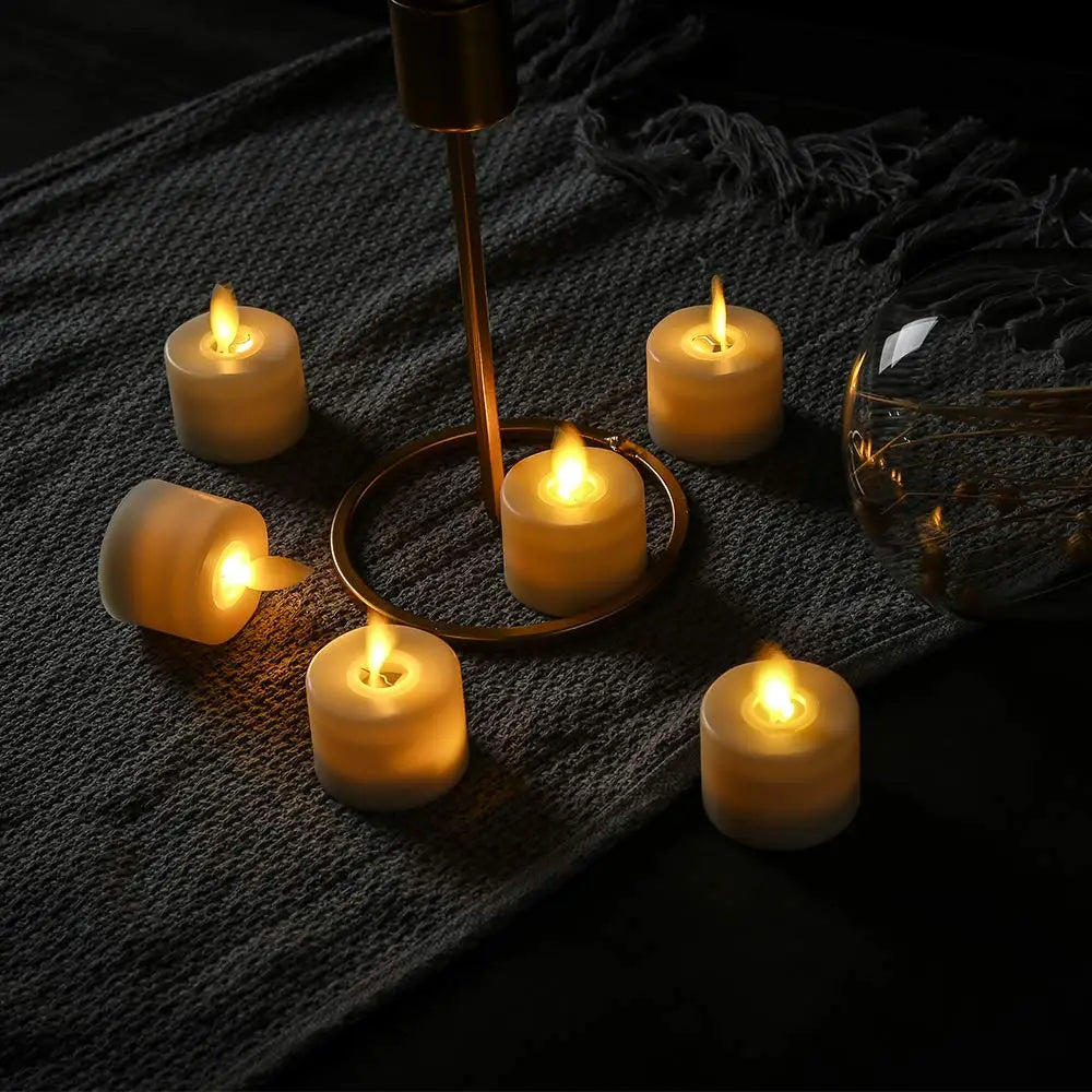 Dekoratives LED-Kerzenset – Flammenlos, Sicher & Fernbedienbar