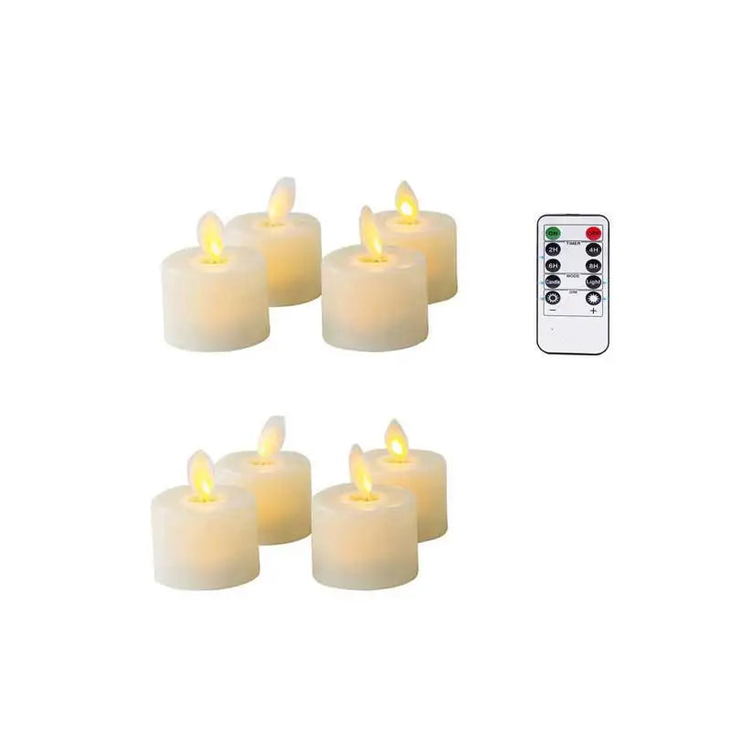 Dekoratives LED-Kerzenset – Flammenlos, Sicher & Fernbedienbar