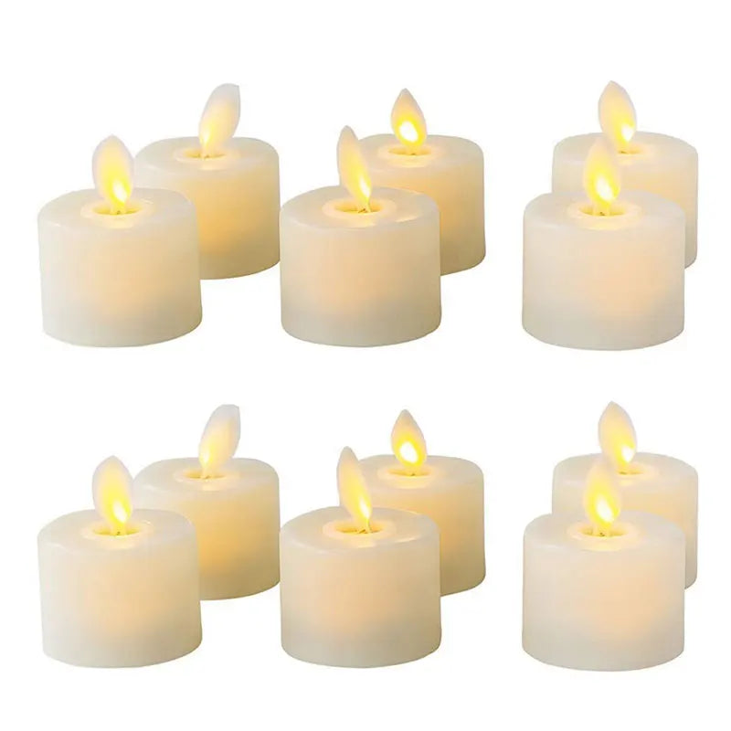 Dekoratives LED-Kerzenset – Flammenlos, Sicher & Fernbedienbar