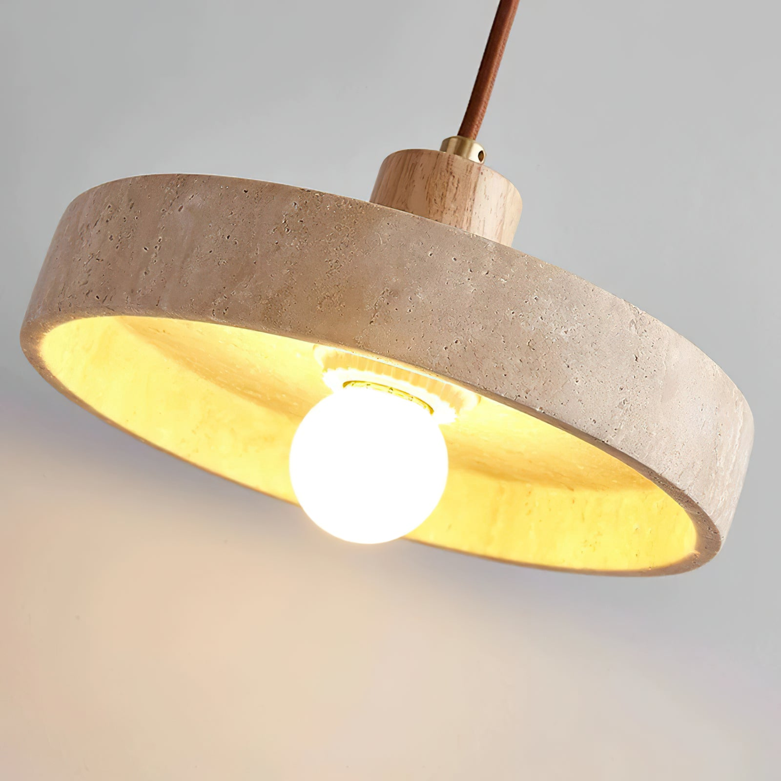 Stein Pendelleuchte | Wabi-Sabi Stil