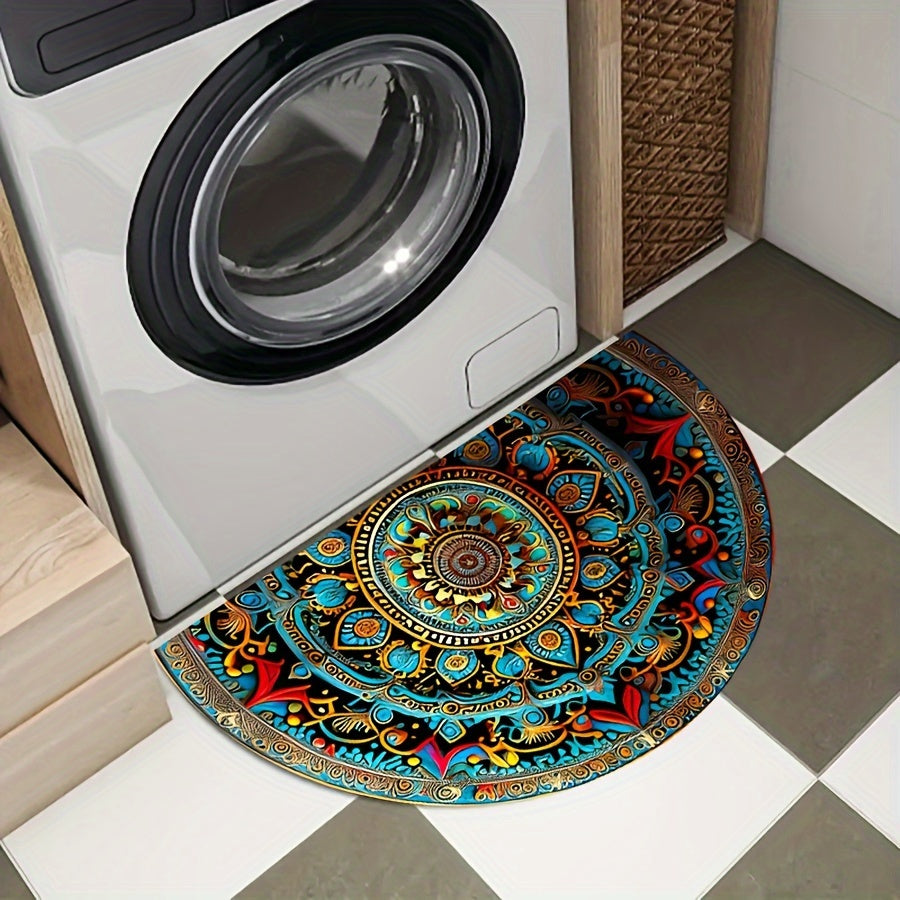 Halbrunde Mandala-Matte – Stilvoller Schutz mit Spiritueller Note