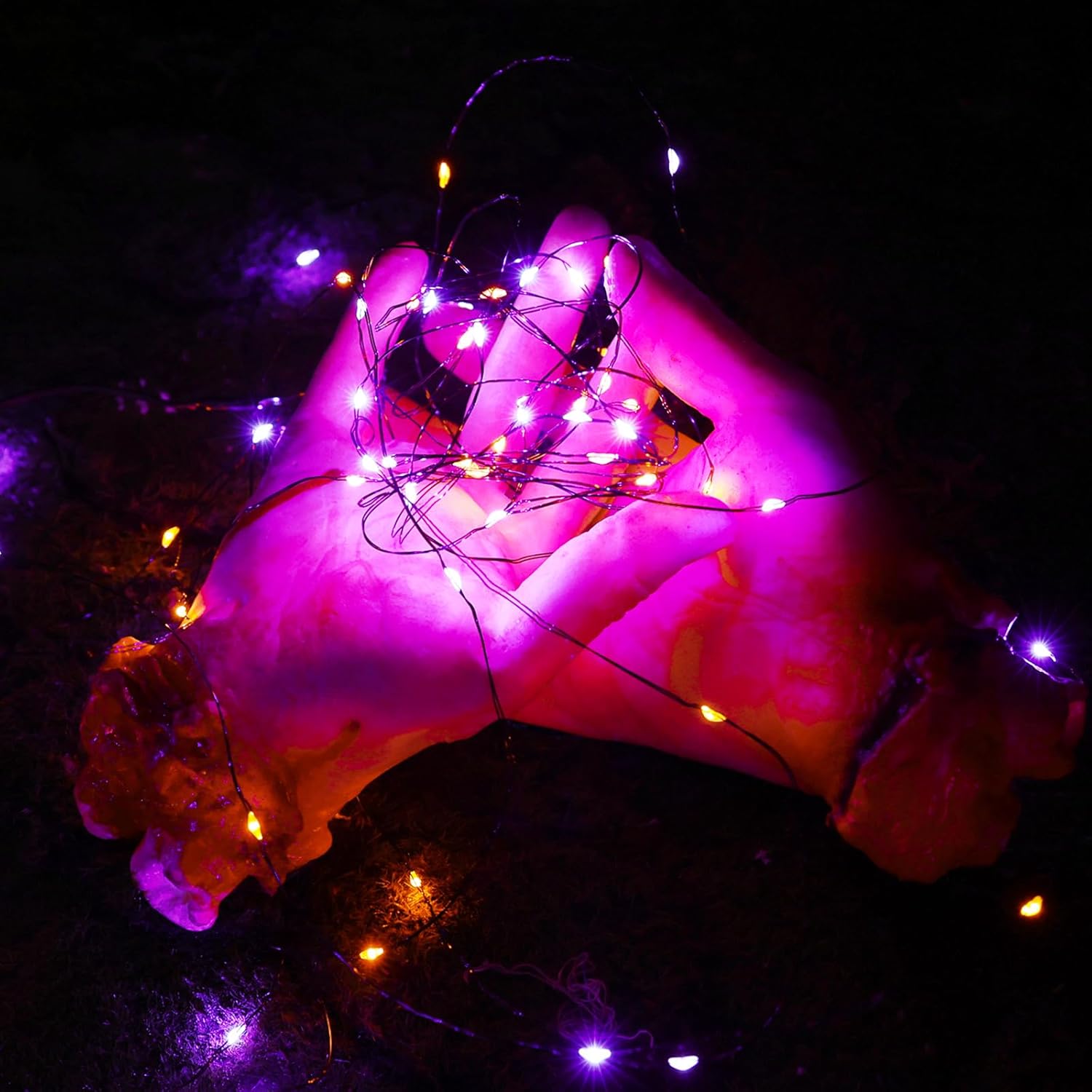 Rote Solar-Fairylights für Den Außenbereich