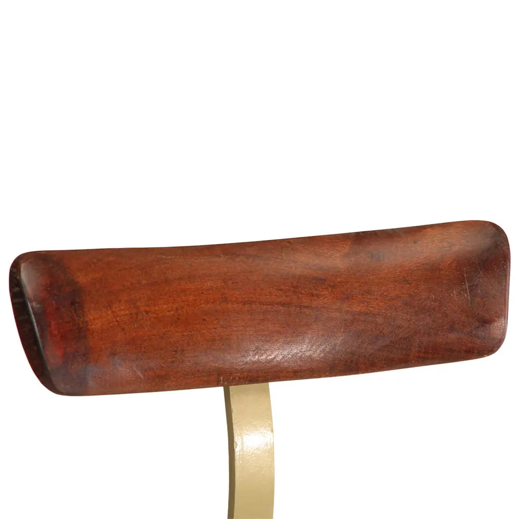 Barhocker 2 Stk. Mango Massivholz Braun
