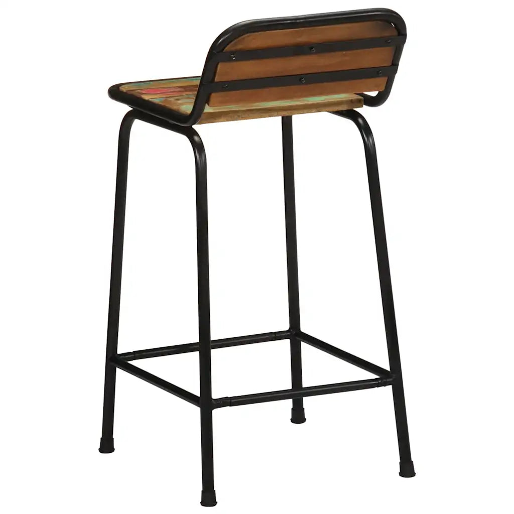 Barhocker 2 Stk. Altholz Massivholz