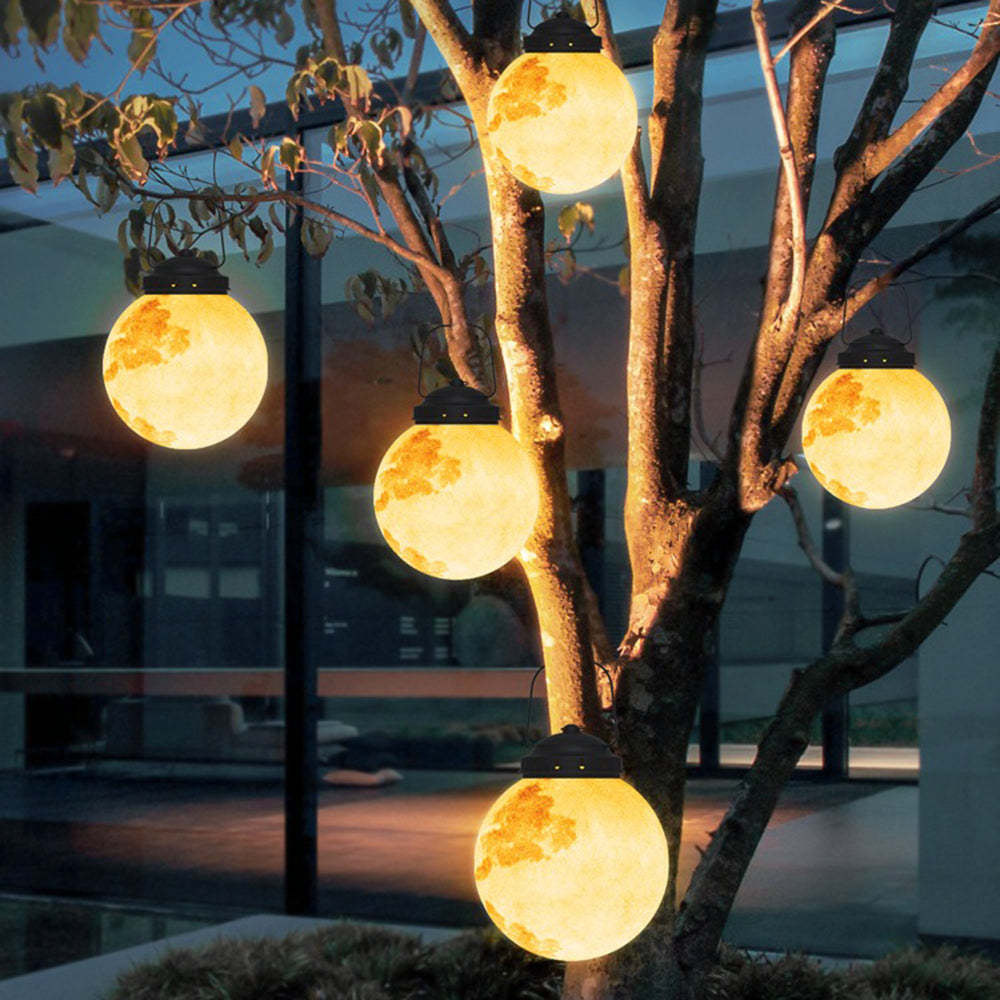 Outdoor-Pendelleuchte mit LED im Modernen Golden Moon-Design