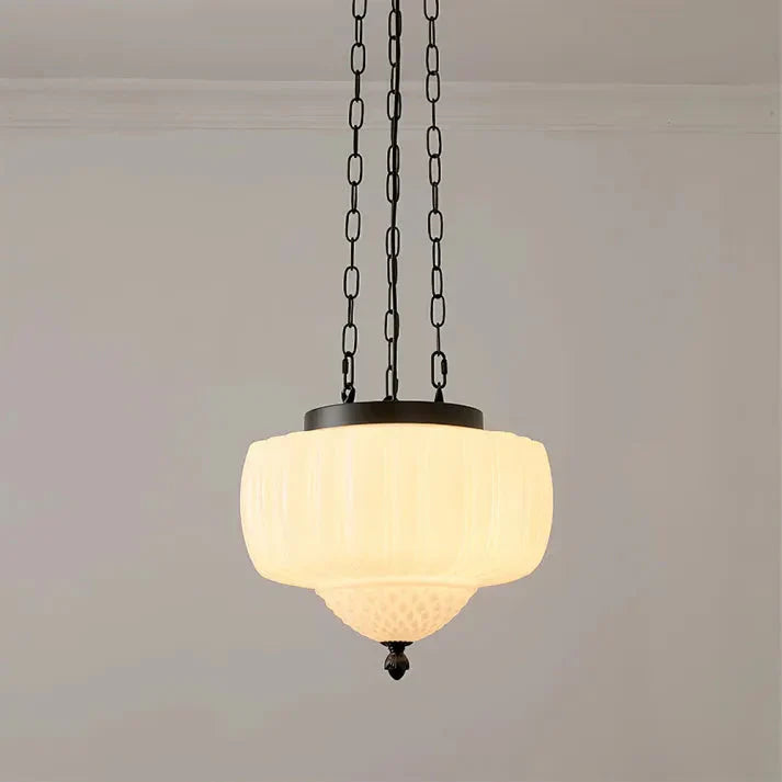 Weiße Minimalisten-Pendelleuchte – Zeitgemäße Deckenlampe