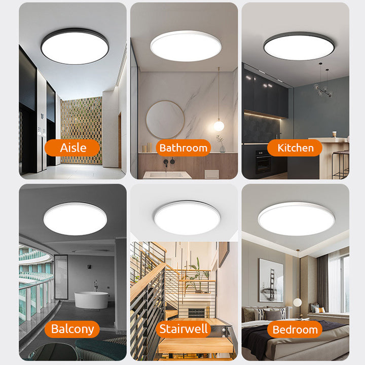 Moderne LED-Deckenleuchte In Runder Form – Minimalistisch
