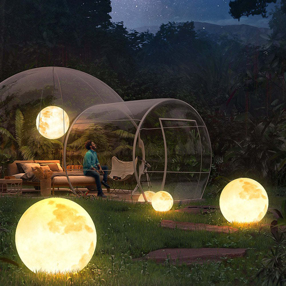 Outdoor-Pendelleuchte mit LED im Modernen Golden Moon-Design
