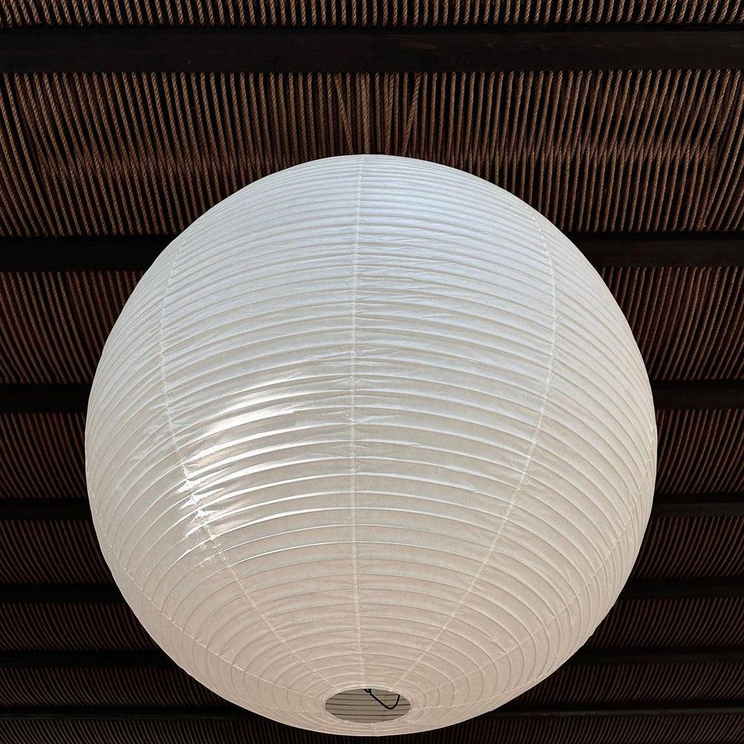 Mid-Century Papier Pendelleuchte | Kugelform
