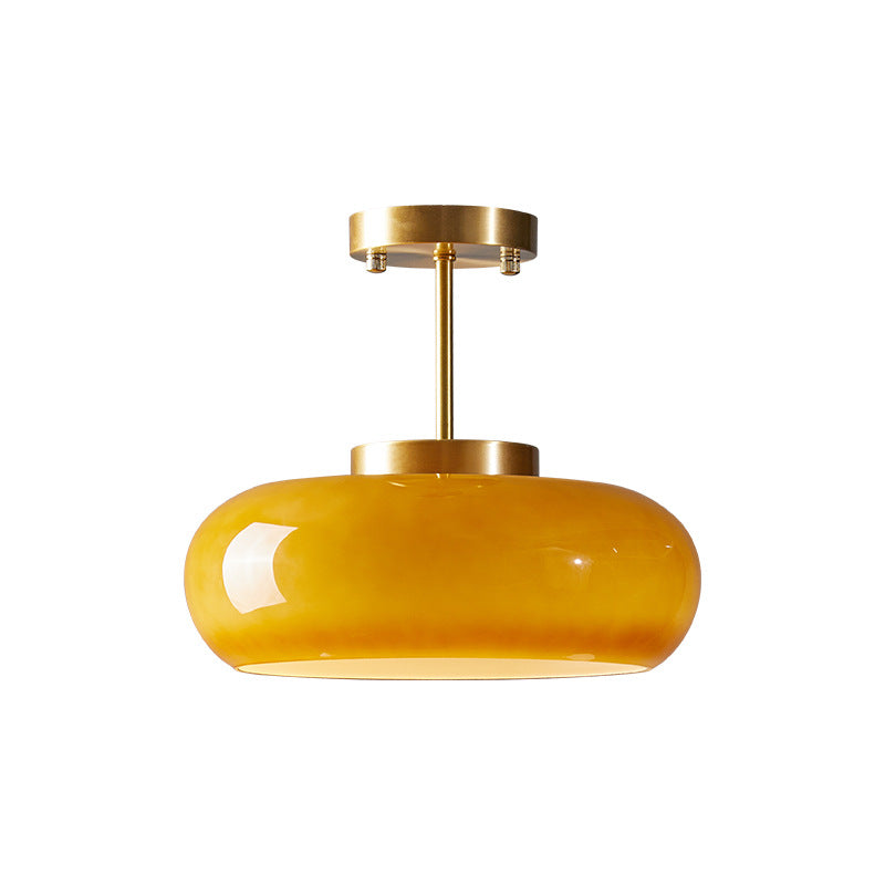 Vintage Kristall-Deckenlampe – Rundes Design