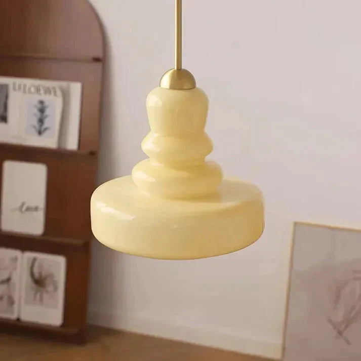 Bauhaus Stil Glas Pendellampe – Vintage Deckenleuchte