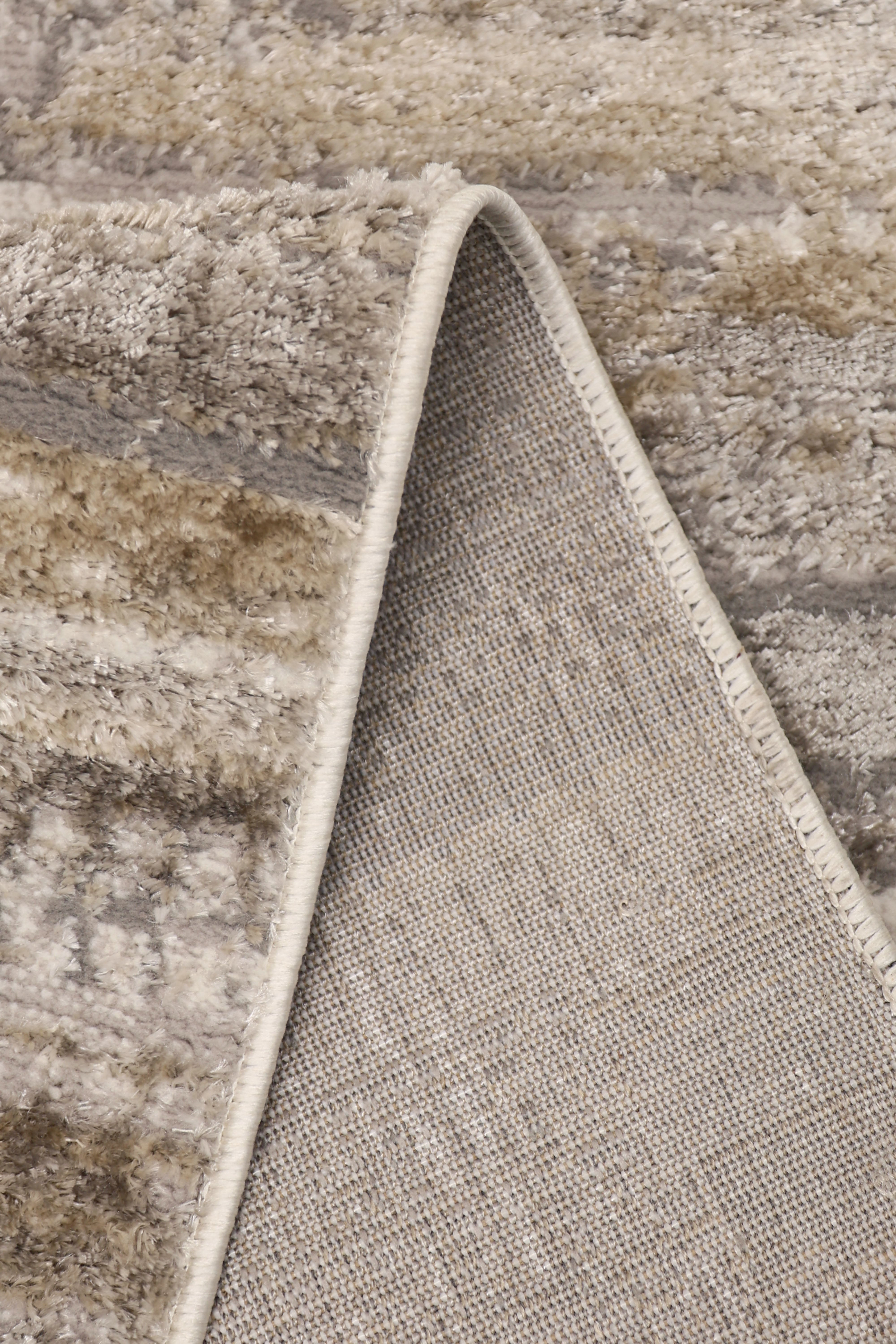Wohnzimmer Teppich – Graues modernes Cadiz-Muster
