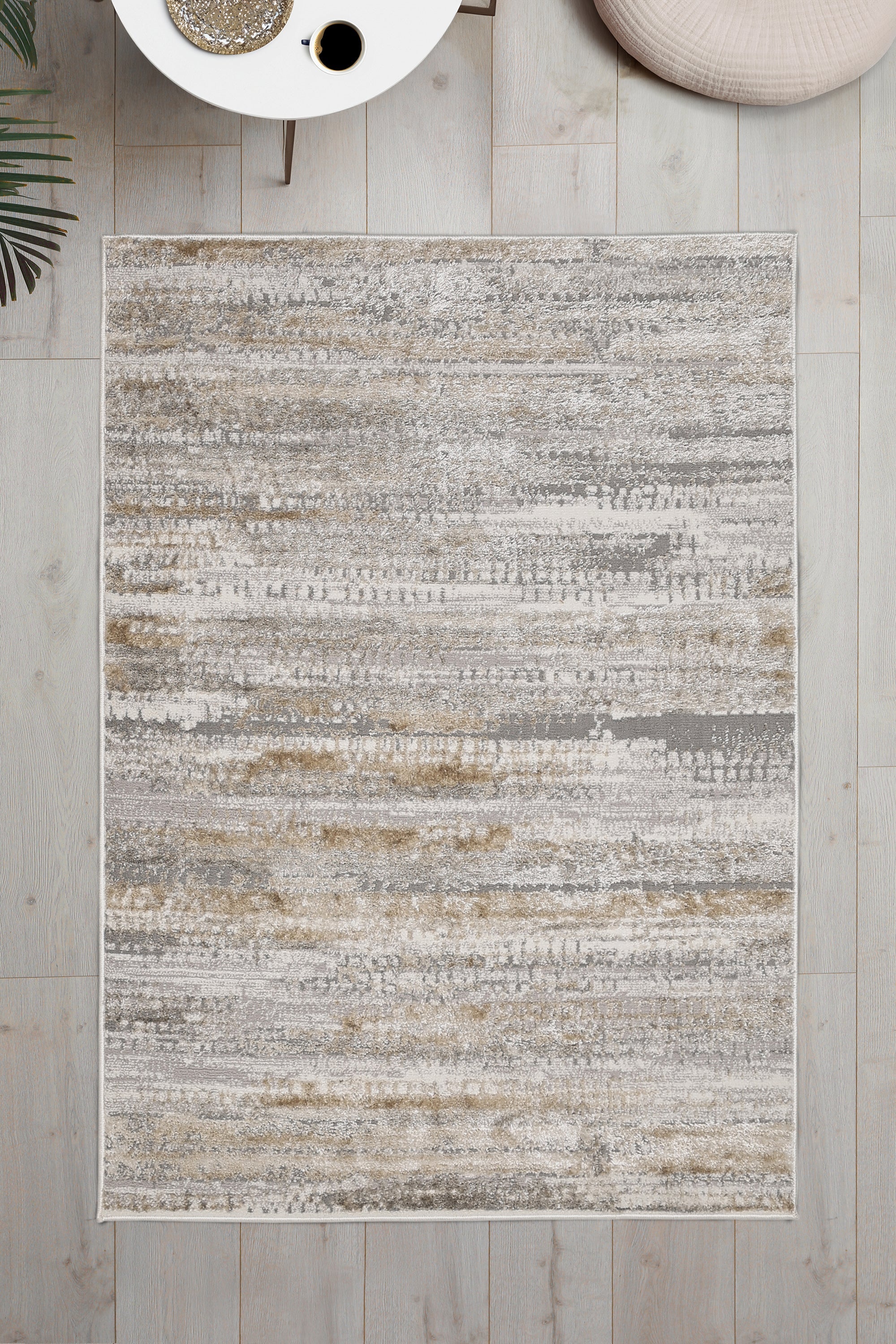 Wohnzimmer Teppich – Graues modernes Cadiz-Muster
