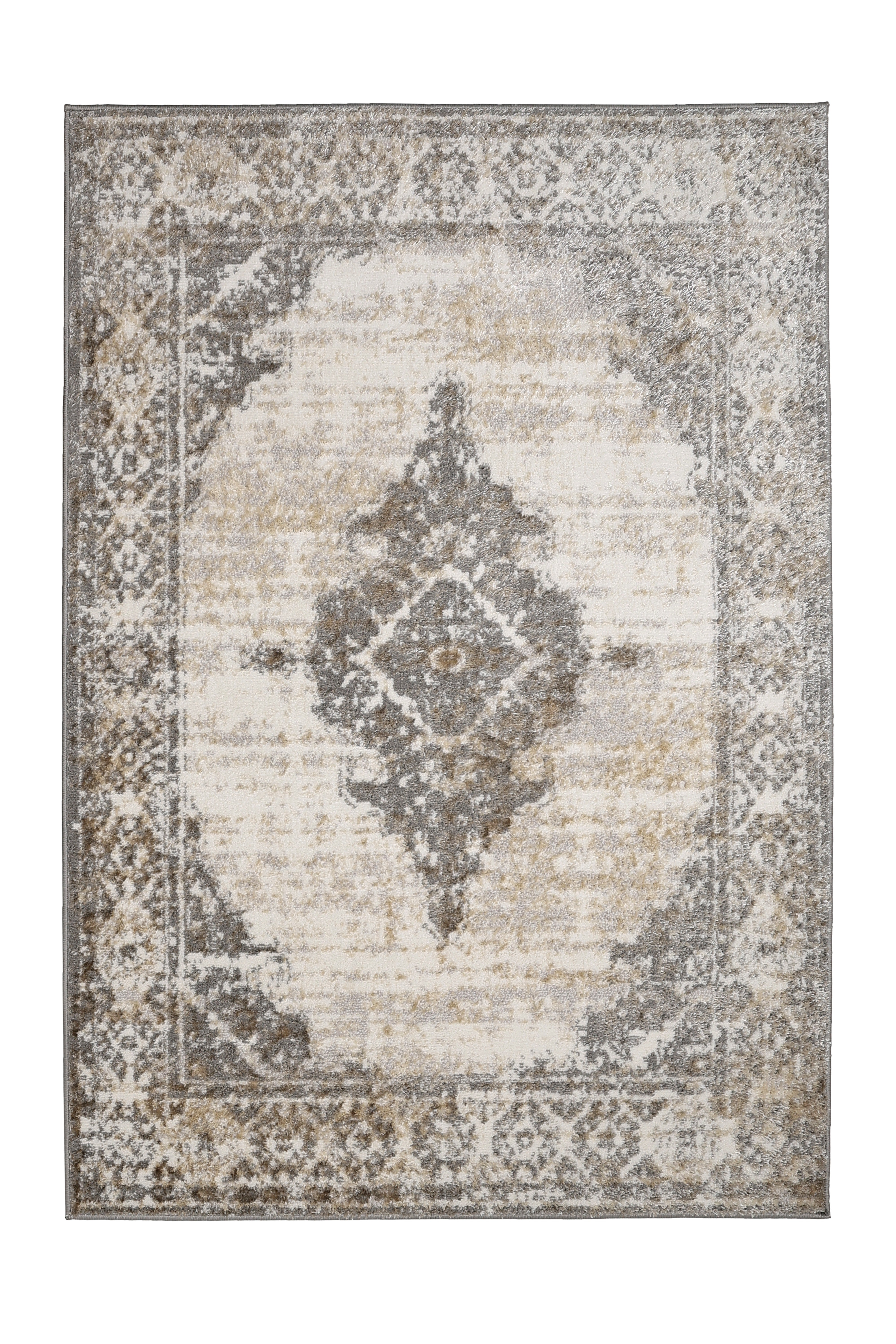 Wohnzimmer Teppich – Graues modernes Cadiz-Muster