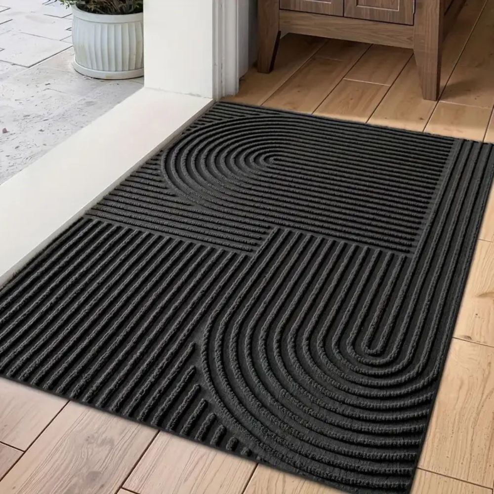 Moderne Türmatte mit Geschwungenen Linien