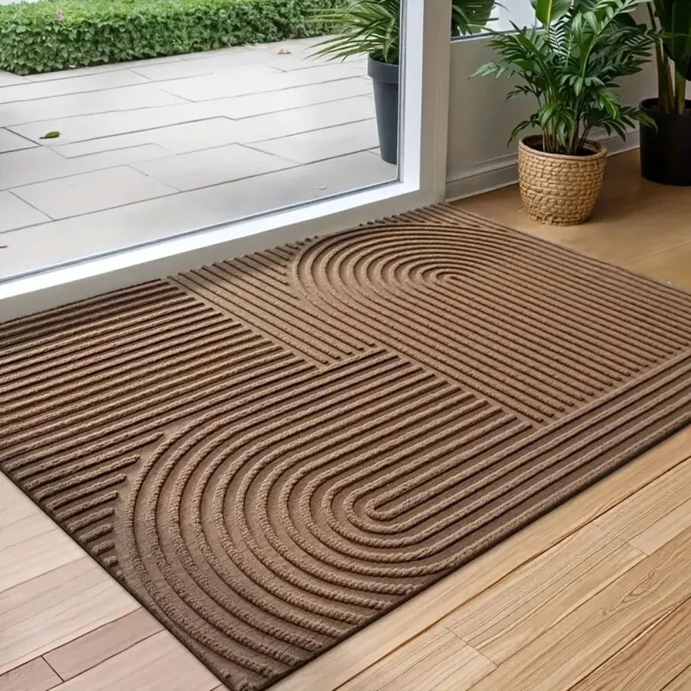 Moderne Türmatte mit Geschwungenen Linien