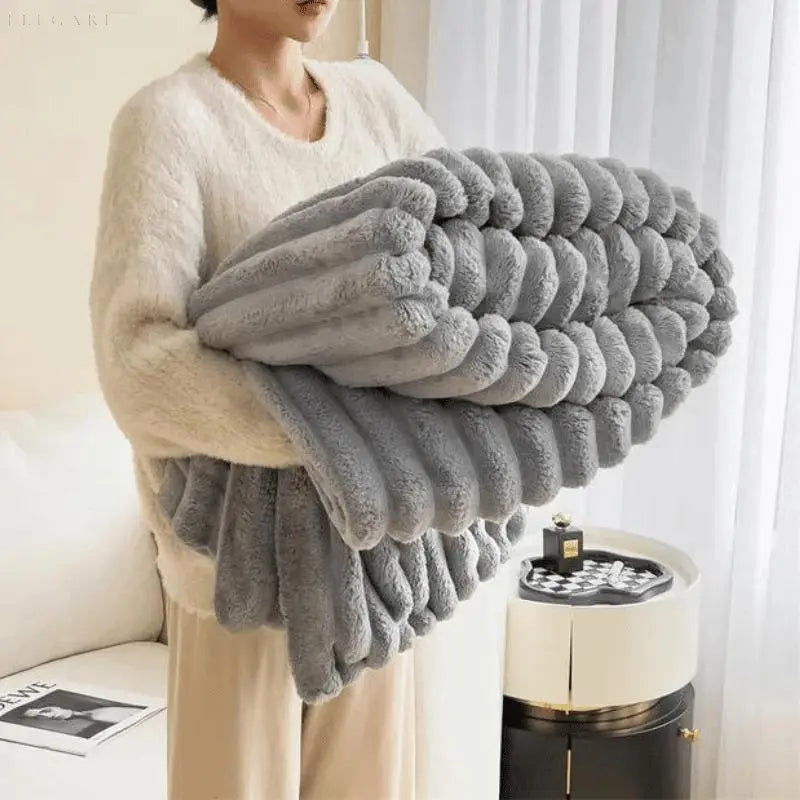 Fleece-Decke aus Mikrofaser – Flauschig und bequem zum Entspannen