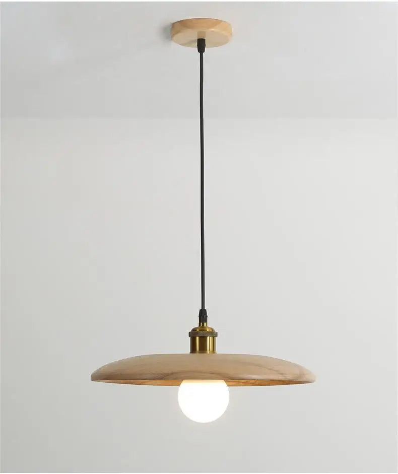 Moderne Holz-Pendelleuchte | Handgefertigte Holzleuchte