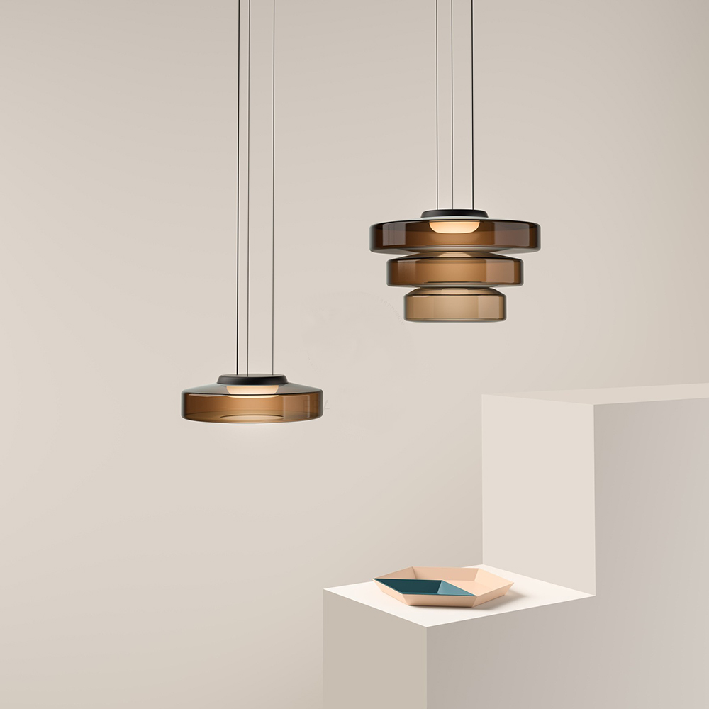 Funktionale Glaspendelleuchten im Bauhausstil